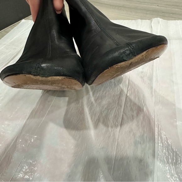 Celine Elliptic Nappa Lambskin Leather Black Heeled Ankle Boots Phoebe Philo 40 - Picture 11 of 15